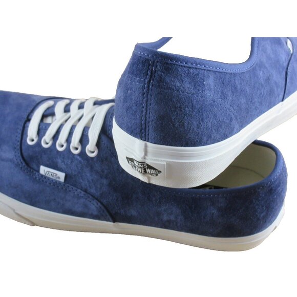 Vans Men's Authentic Pig Suede Deep Twilight Blue White shoes Sizes NIB - Picture 6 of 7